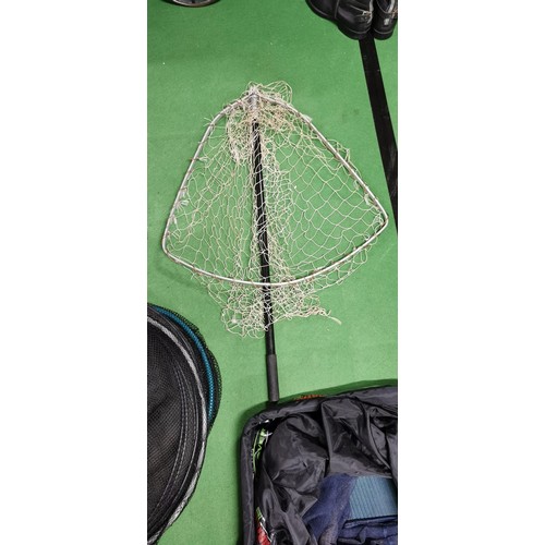 182a - Quantity of 2x keep nets and 2x landing nets complete with carry case all in good order