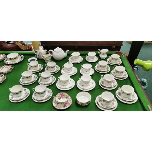 494 - Quantity of various part tea sets inc Gainsborough, Mayfair, Charlotte Rose, Royal Albert and Hudson... 