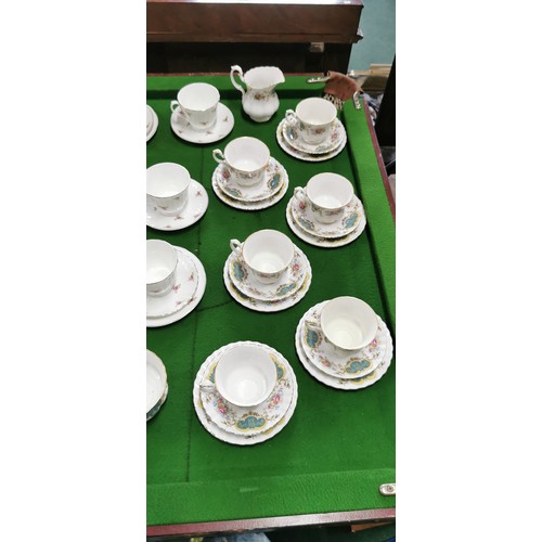 494 - Quantity of various part tea sets inc Gainsborough, Mayfair, Charlotte Rose, Royal Albert and Hudson... 