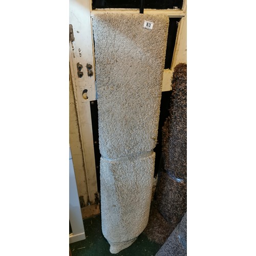 83 - Quantity of various carpets / rugs. Largest measures 132cm width. All vary in length.