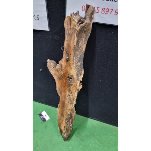 488 - Well carved man of the forest log face garden feature in good condition height 73cm width 26cm