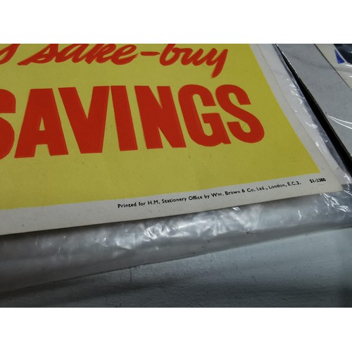 47 - 2x genuine vintage posters one for Safety's Sake by national savings the other for a french jazz ban... 