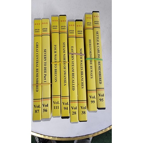 11 - Set of 8x dvds relating to railways by B & R video productions based in Shrewsbury