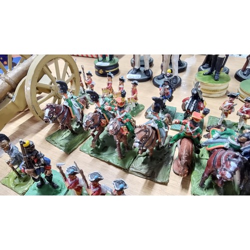 18 - Large collection of various lead metal soldiers inc a quantity on horseback ( Calvary) various maker... 