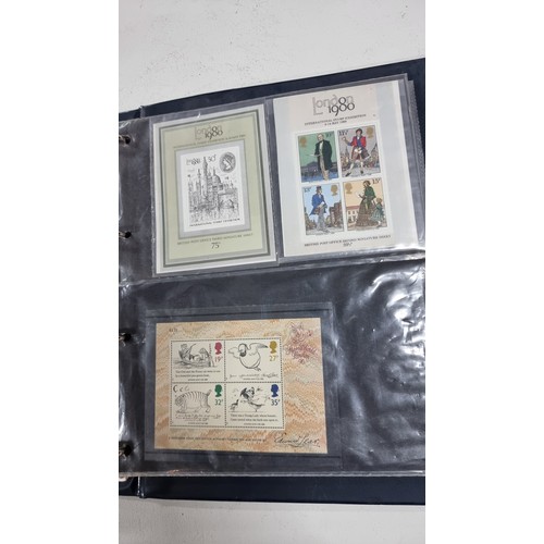 51 - Album of British mint stamp sheets unmounted with a face value of stamps £77