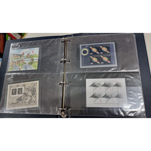 51 - Album of British mint stamp sheets unmounted with a face value of stamps £77