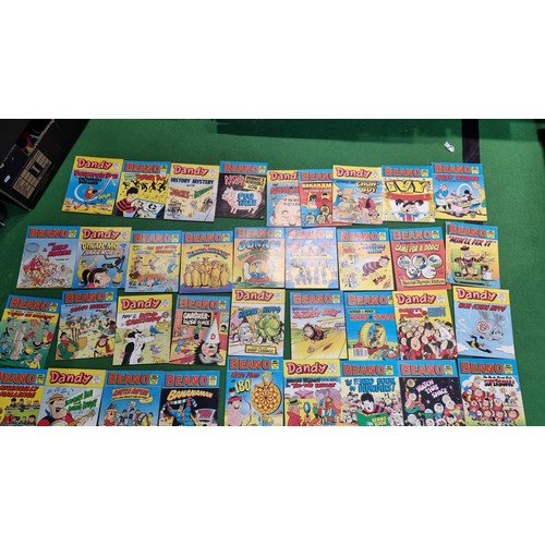 62 - Very large collection of 70 plus various Beano and Dandy comic magazines