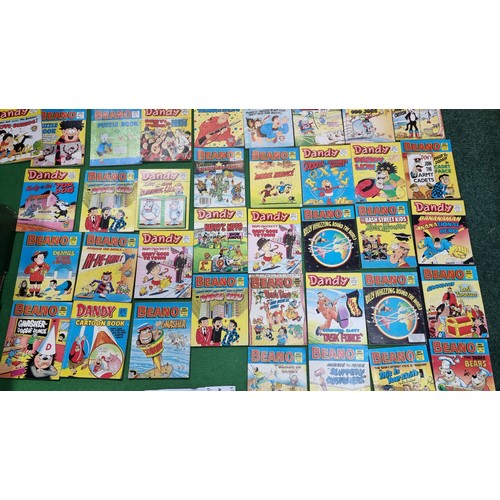 62 - Very large collection of 70 plus various Beano and Dandy comic magazines