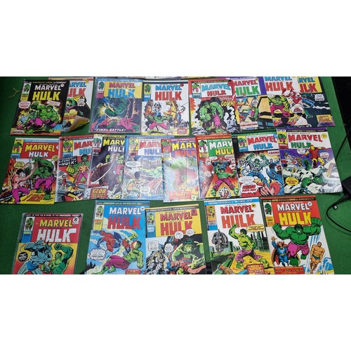 63 - Very large collection of approx 129 issues of the mighty world of Marvel magazines from 1973 - 1979 ... 