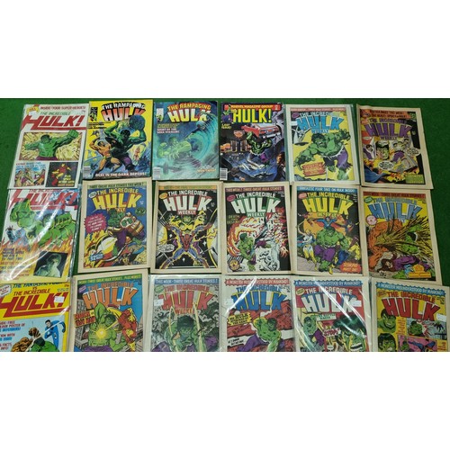 64 - Large collection of approx 56x vintage Hulk comic magazines most issues from 1979 - 1980 plus 11 oth... 