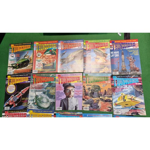 65 - Approx. 38x Thunderbird comic magazines all from the early 1990's in good condition