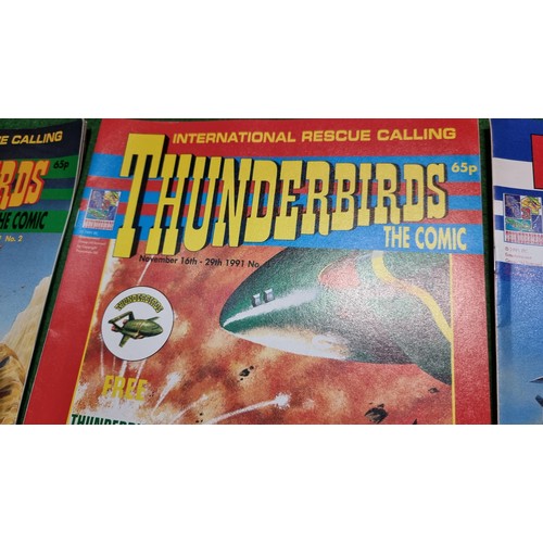 65 - Approx. 38x Thunderbird comic magazines all from the early 1990's in good condition