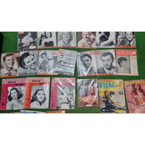 81 - Approx. 50x various vintage film related magazines inc Photoplay, Film Illustrated, Film Fun etc inc... 