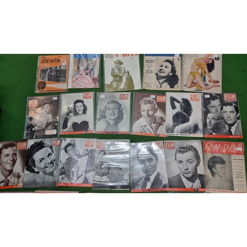 81 - Approx. 50x various vintage film related magazines inc Photoplay, Film Illustrated, Film Fun etc inc... 