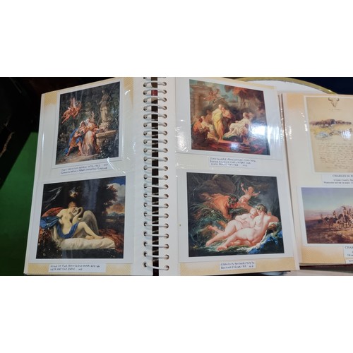 89 - 3x postcard albums, each one is complete to the end with photographic postcards all are very well or... 