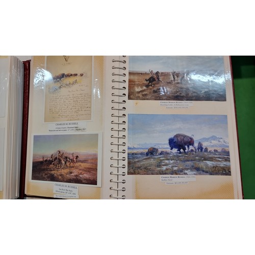 89 - 3x postcard albums, each one is complete to the end with photographic postcards all are very well or... 