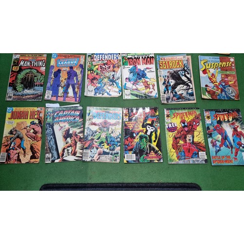 91 - Approx. 30x various vintage comic magazines inc a large quantity of DC and Marvel comics inc Spiderm... 