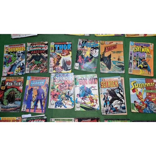 91 - Approx. 30x various vintage comic magazines inc a large quantity of DC and Marvel comics inc Spiderm... 