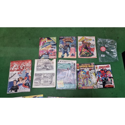 91 - Approx. 30x various vintage comic magazines inc a large quantity of DC and Marvel comics inc Spiderm... 