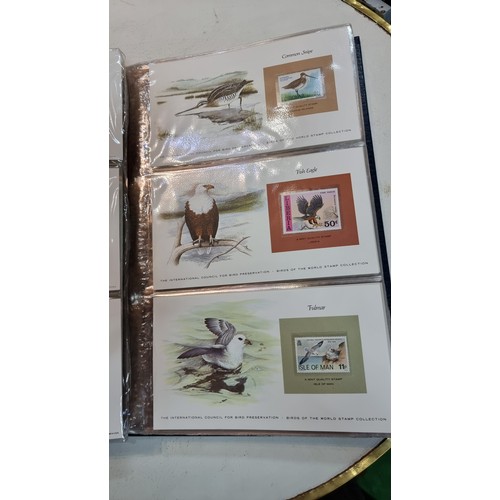 97 - Large album of birds of the world stamp collection complete to the end with mint stamps with COA Feb... 