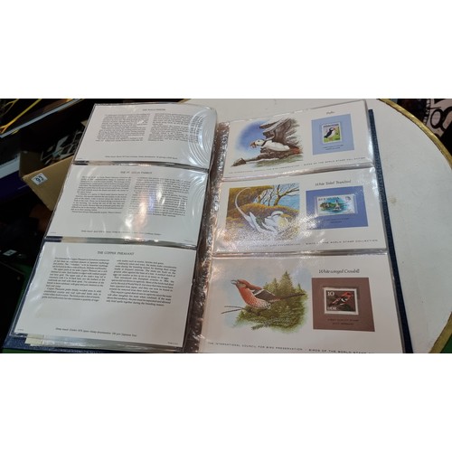 97 - Large album of birds of the world stamp collection complete to the end with mint stamps with COA Feb... 