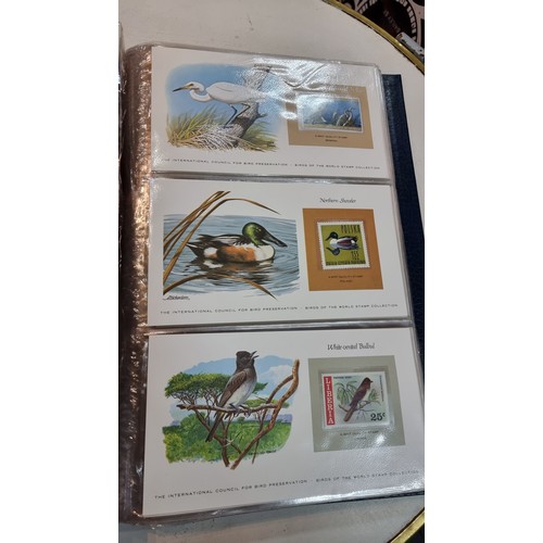 97 - Large album of birds of the world stamp collection complete to the end with mint stamps with COA Feb... 