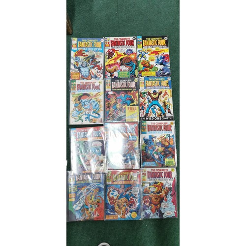 138 - 3x sets of vintage comics inc complete set of Fantastic 4 with 19x issues from 1977 to 1978 along wi... 