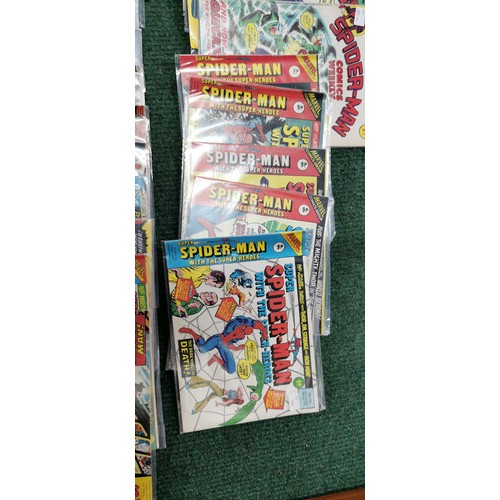 139 - 57x vintage Spider-Man comics magazines inc Scarce horizontal issues No. 17 to 250, dating from 1973... 