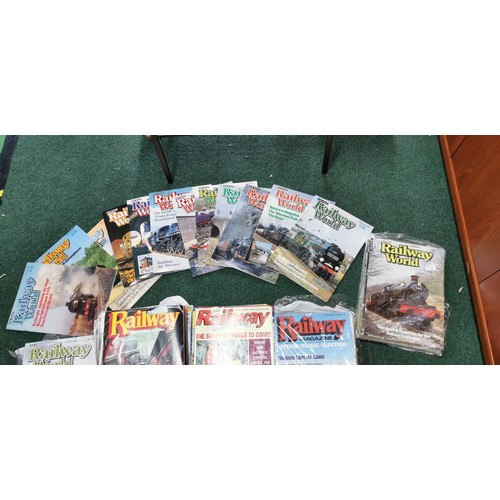 147 - Very large quantity of Railway magazines, mostly Railway World. Full year lots, in excess of 120 mag... 