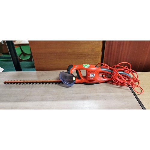 178 - Husqvarna Flymo Easicut 600XT 230v, 500w electric hedge trimmer