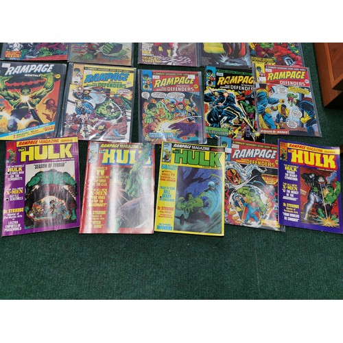 144 - Quantity of x12 Rampage Weekly comic magazines from 1977 to 1978 along with 12x Rampage monthly comi... 