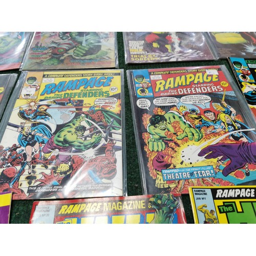 144 - Quantity of x12 Rampage Weekly comic magazines from 1977 to 1978 along with 12x Rampage monthly comi... 