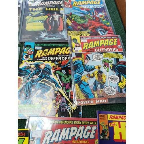 144 - Quantity of x12 Rampage Weekly comic magazines from 1977 to 1978 along with 12x Rampage monthly comi... 