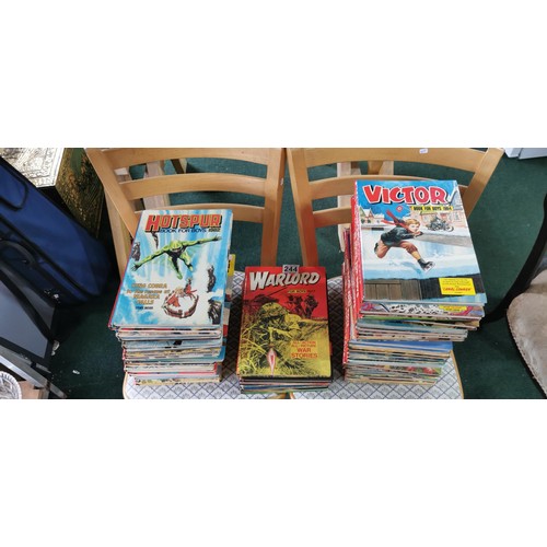 244 - Large qty of Victor Book For Boys annuals, Warlord - For Boys annuals & Hotspur Book For Boys. All t... 