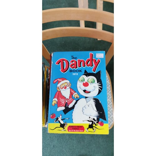 247 - Large qty vintage Beano & Dandy & Desperate Dan annuals inc. Dandy Beano Fifty Years of Fun Book, An... 