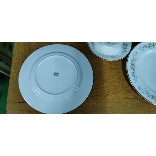 129 - 65 piece comprehensive Mayfair china dinner  / tea set in good order comes with two different napkin... 