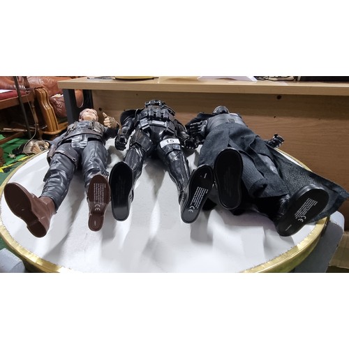 15 - 3x tall Star Wars action figures 2016 Jakks Pacific Inc. all in good condition largest figure has a ... 