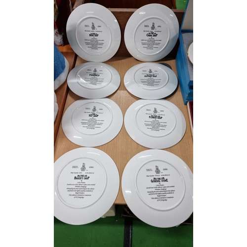 19 - Quantity of 8x Royal Doulton Christmas themed collectable plates from the Window Shopping Collection... 