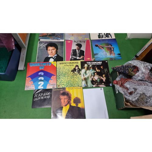 28 - Large quantity of various vinyl records inc good artist and bands ABBA, The Police, Boney M, Paul Yo... 