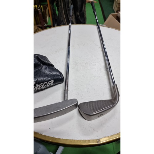 45 - Good quality Ping Zing putter with cover along with a Ping 6 Iron all in good order