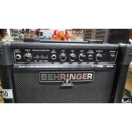 50 - Berhinger 15w true analogue modelling amplifier Model GM108 in excellent clean working condition