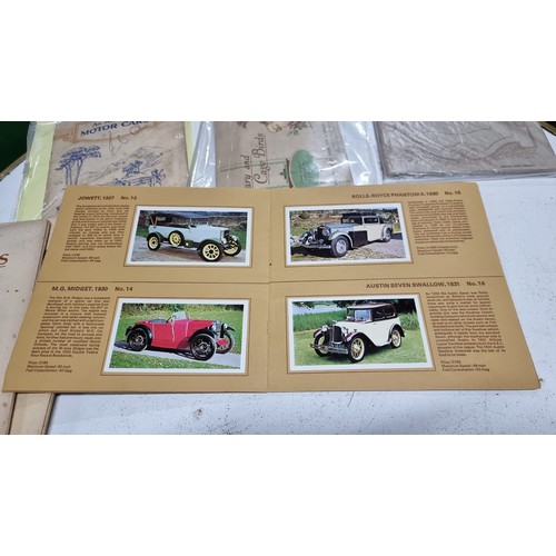 63 - Quantity of 7 various cigarette card albums all complete inc railway engines, Sea fish, Golden age o... 