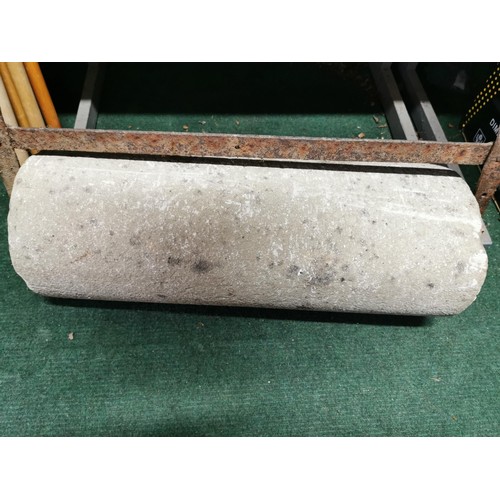 133 - Antique 19th Century concrete garden lawn roller in good overall condition. Measures 138cm height. C... 