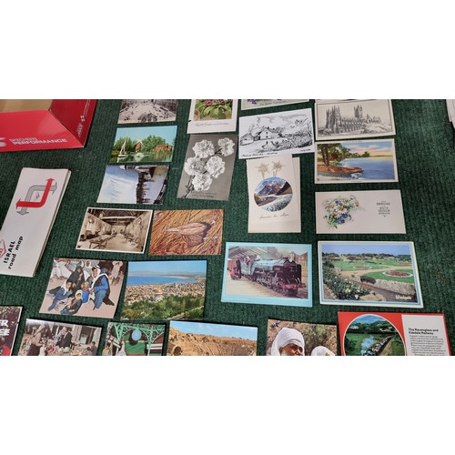 65 - Large quantity of various vintage postcards mostly of Israel also inc interesting ephemera and slide... 