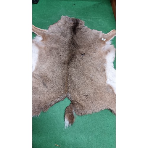 70 - Genuine scandinavian deer skin rug from the natures collection from finland has been exported in com... 