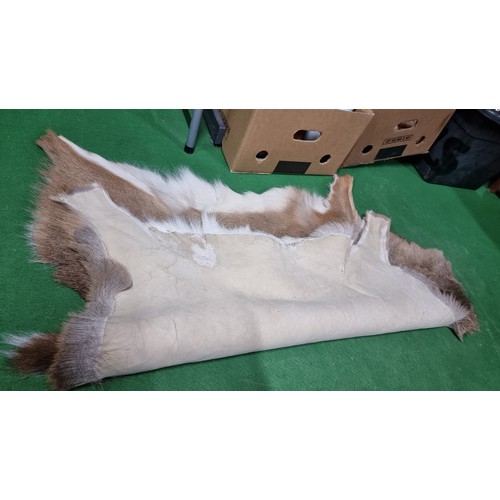 70 - Genuine scandinavian deer skin rug from the natures collection from finland has been exported in com... 