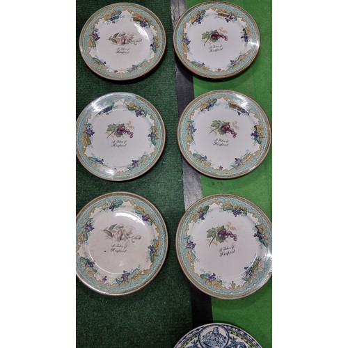 74 - Quantity of 23x good collectable plates inc a set of six Johnson Bros Old British castle plates, set... 