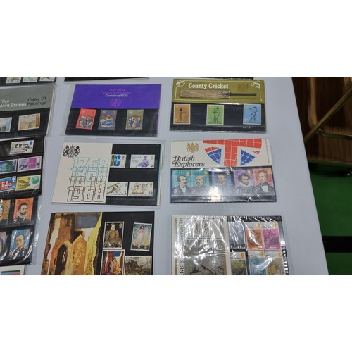 264 - Large collection of 31x various british mint stamp packs all in excellent clean condition