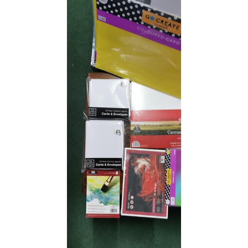 161 - Qty of various artists pads, sketch pads, watercolour artist, A4 coloured paper & card pads, Canvas ... 