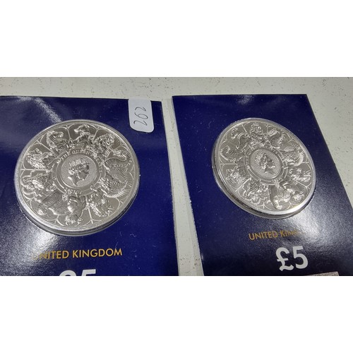 274 - Complete set of 11x The Queens Beasts £5 coin collection with one extra £5 coin very collectable and... 